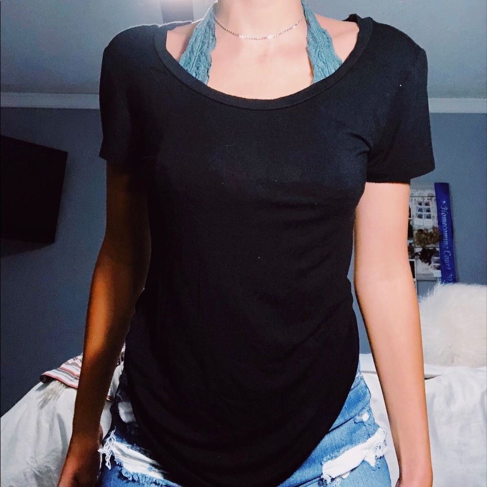 plain black top